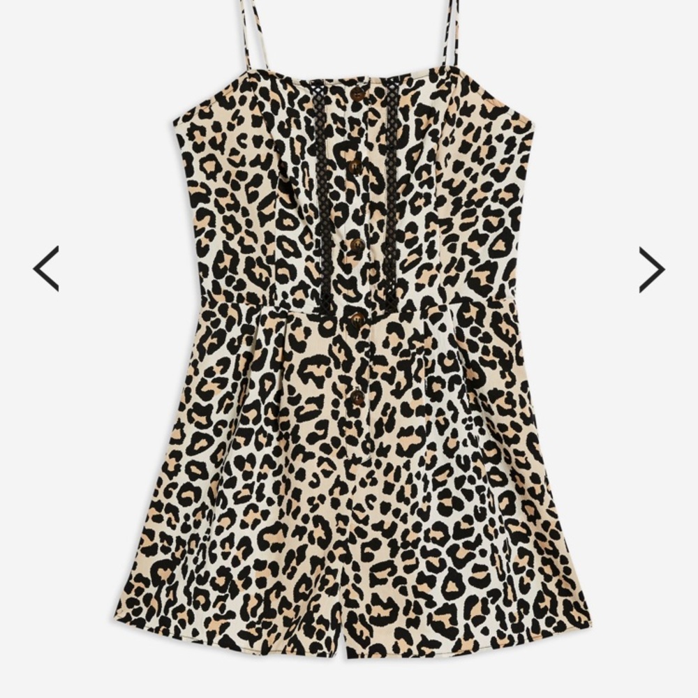 NWT Topshop Leopard Romper